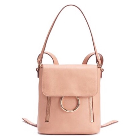 LC LAUREN CONRAD Pink O-Ring Convertible Backpack - Picture 2 of 8